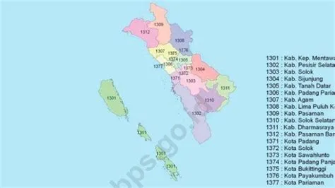 Daftar Luas 19 Kabupaten Kota di Sumatera Barat, Mentawai Terluas ...