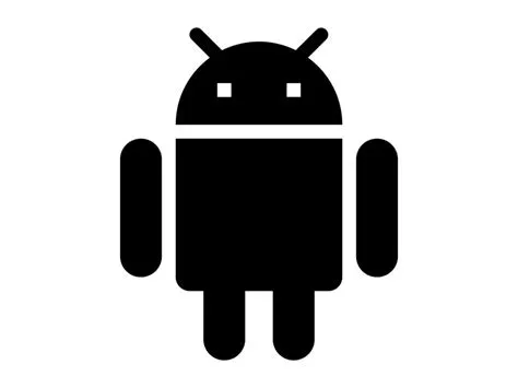 Android Robot Black Logo PNG vector in SVG, PDF, AI, CDR format