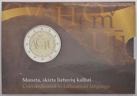 Litauen 2 Euro Litauische Sprache 2015 Stgl.