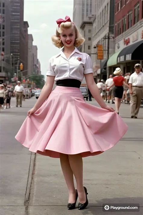by Carol Bento on inspirações insta | Outfits 50s, Poodle skirt ...