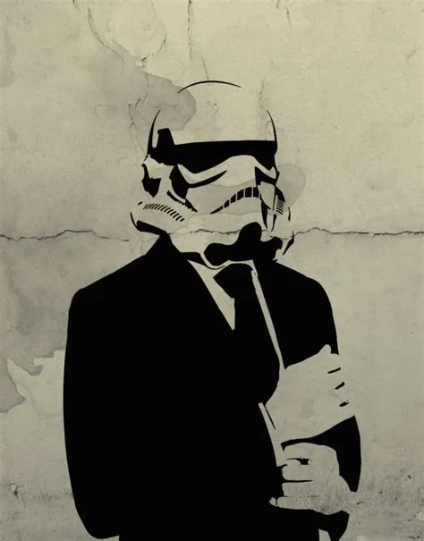 Amazing Stencils : Star Wars - Stormtrooper + Man Stencil
