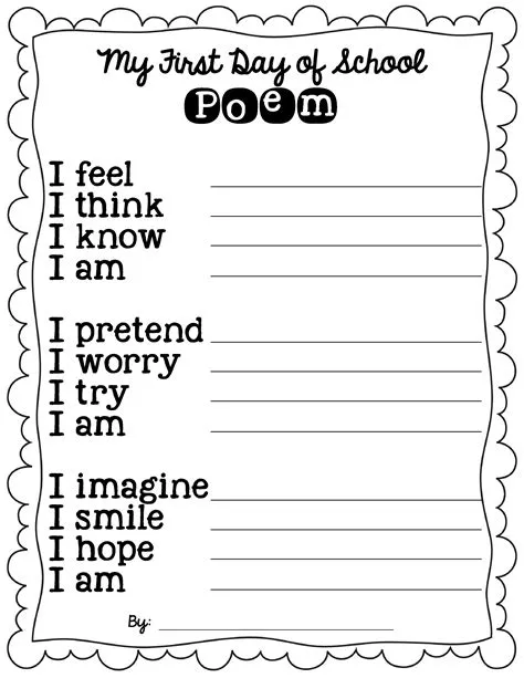 3Rd Grade Poetry Worksheets