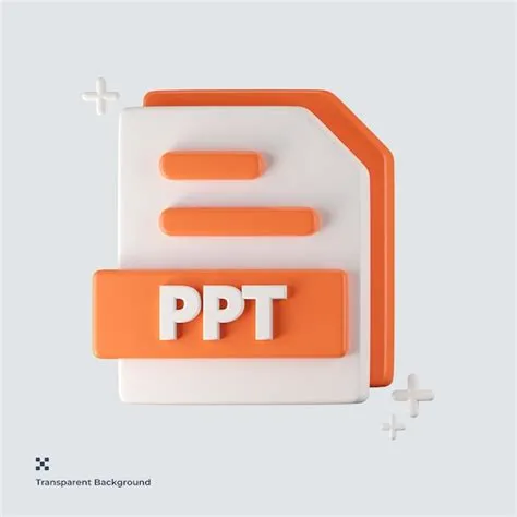 Premium PSD | Ppt file format 3d icon