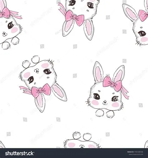 9+ Thousand Cute Rabbit Head Pattern Royalty-Free Images, Stock Photos ...