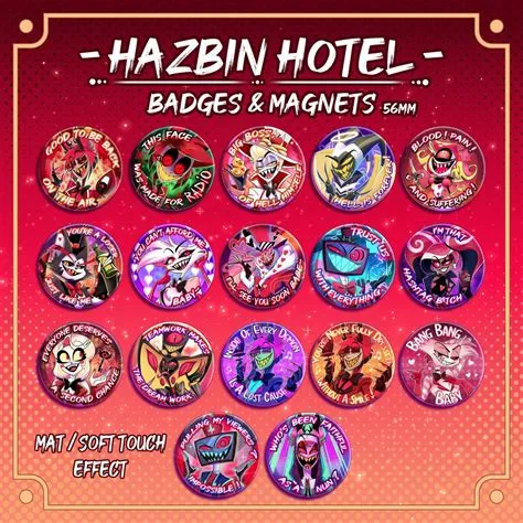 HAZBIN HOTEL Buttons Badges (pins) & Magnets - Etsy