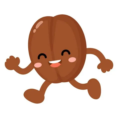 Funny coffee bean cartoon, Character bean 45829496 PNG