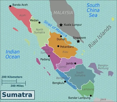 sumatra on world map