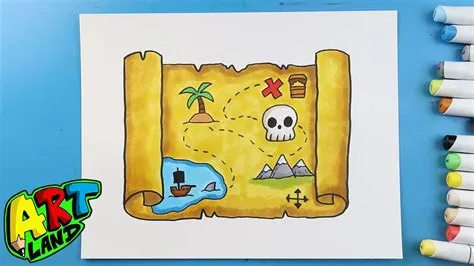 How to Draw a Treasure Map - YouTube