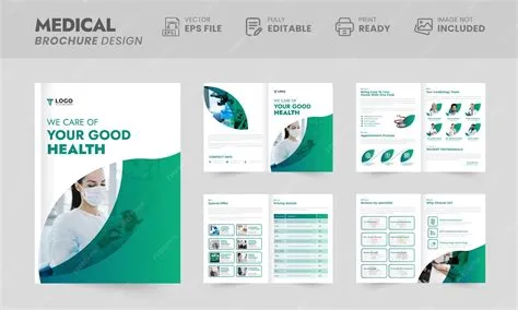 Premium Vector | Medical brochure design template