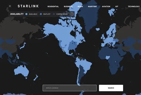 Internet Coverage Map Starlink Internet Coverage Map 2023 Starlink ...