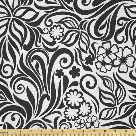 Black And White Scroll Pattern