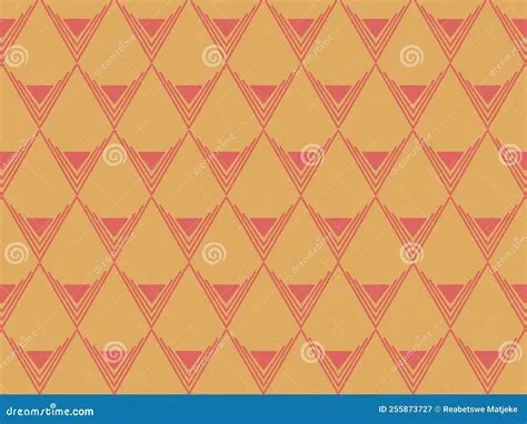 Vector Repeating Pattern Design. Geometric Retro Shapes Stock Vector ...