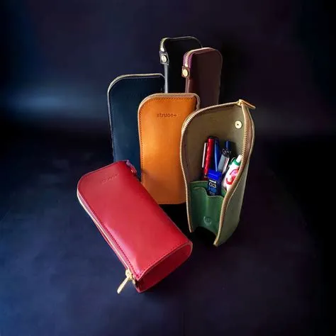 【L-高さ192mm_15本】STRUO 立てるペンケース 革 大容量 筆箱 ブランド 栃木レザー 高級 スタンドペンケース おしゃれ 立つ ...