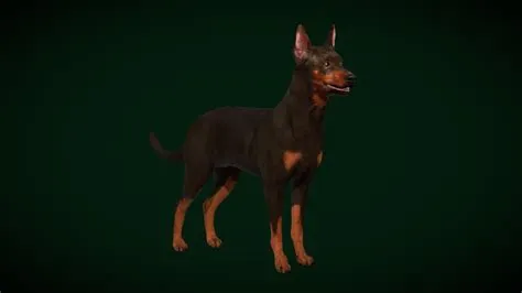 Zwergpinscher Pinscher Dog Breed (Game Ready) - Buy Royalty Free 3D ...