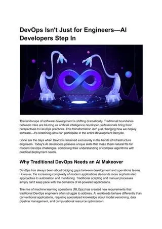 DevOps Isn't Just for Engineers—AI Developers Step In.pdf