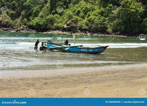 Fisherman Boat at the Beach in Indonesia Editorial Photo - Image of ...