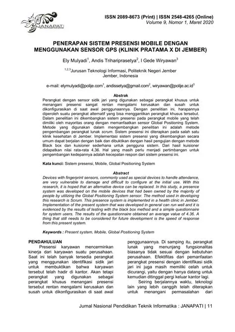 (PDF) PENERAPAN SISTEM PRESENSI MOBILE DENGAN MENGGUNAKAN SENSOR GPS ...