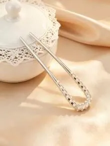 1pc Luxury Crystal Hair Fork Set U-Type Hair Pin Women Fashion Hair ...