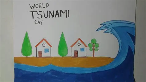 Easy Tsunami Drawings