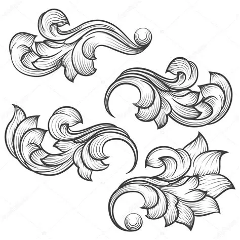 Leaf Scroll Patterns