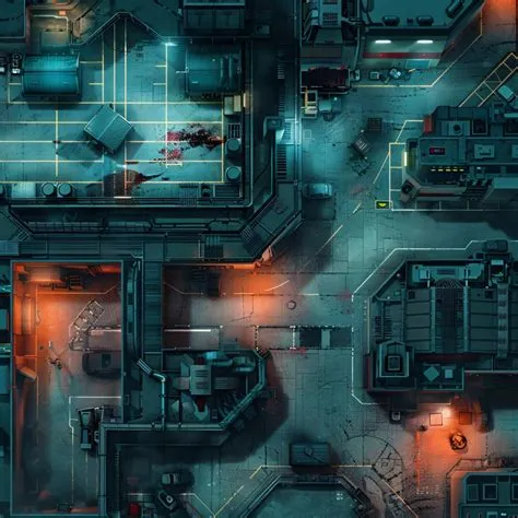 10 Cyberpunk Lab Battlemaps, Sci Fi, Dnd Battle Map, Cyberpunk, D&D ...
