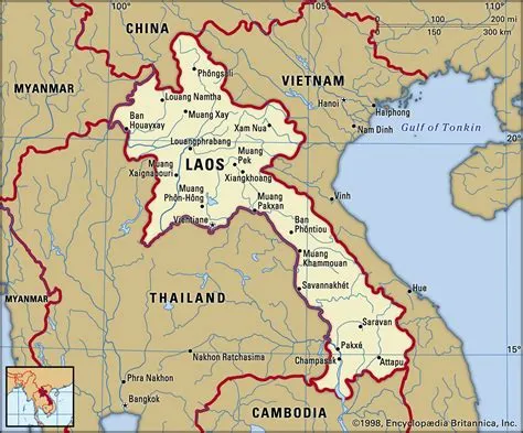 Laos On Google Map