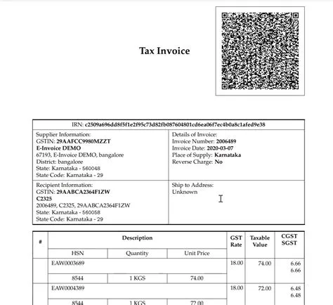 E-Invoice Tally Integration with QR Code