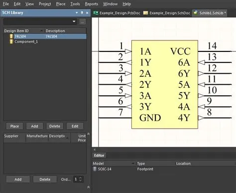 Incluya números de pin de IC en sus datos de piezas de Altium Designer