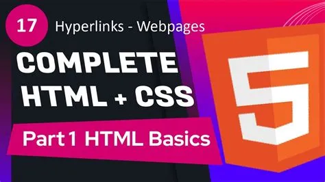 #17 - Hyperlinks (1) - Webpages | Complete HTML + CSS Course ( PART 1 ...