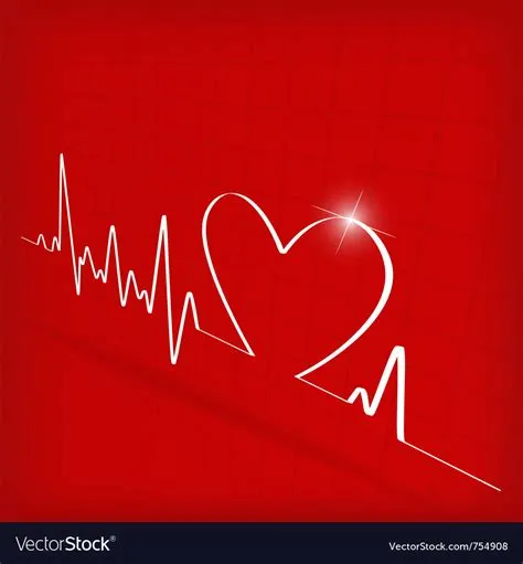 Heart cardiogram background Royalty Free Vector Image