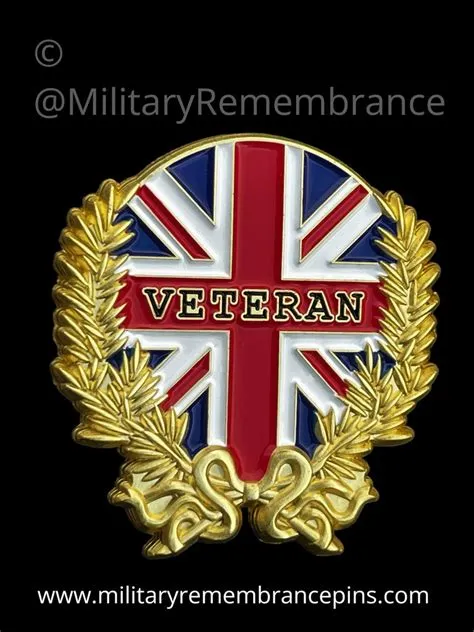 Proud To Be A British Veteran Lapel Pin – Military Remembrance Pins