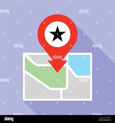 Star park map pin icon, flat style Stock Vector Image & Art - Alamy
