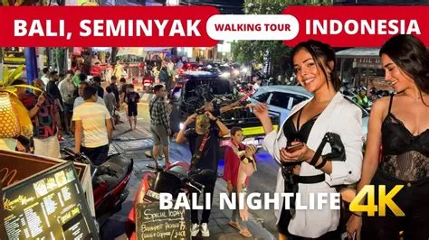 BALI NIGHTLIFE ๐ฎ๐ฉ SEMINYAK Bali Indonesia night walking tour 4k - YouTube