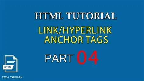 HTML Tutorial for Beginners Tamil - 04 - HTML LINKS/HYPERLINKS [HTML ...