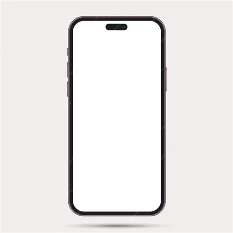 Реалистичный макет смартфона с видом спереди мобильный iphone ...