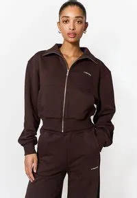 LA MANIA PIN - Sweatjacke - dark chocolate/braun - Zalando
