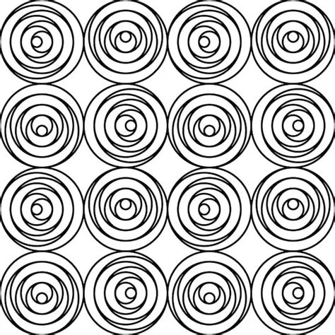 Premium Vector | Monochrome seamless circle pattern swirl ornament design