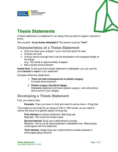 45 Perfect Thesis Statement Templates (+ Examples) ᐅ TemplateLab