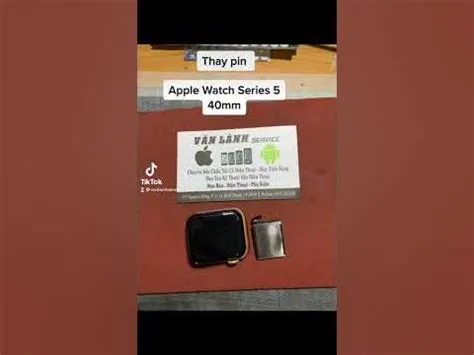 Thay pin Apple Watch Series 5 40mm giá tốt tại tphcm - YouTube
