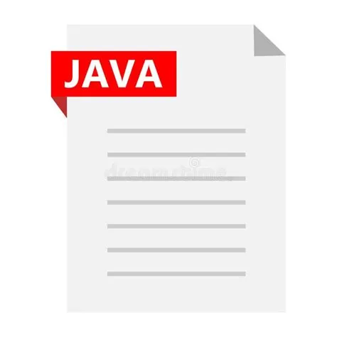 Java Source Code File Icon. Java Extension File Sign. Flat Style Stock ...
