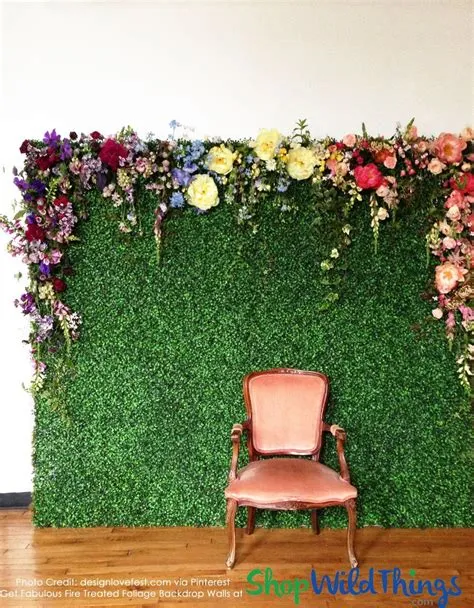 Artificial Greenery & Foliage Backdrops | Backdrops for parties, Diy ...