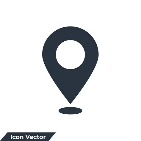 pinpoint icon logo vector illustration. pin, pointer symbol template ...