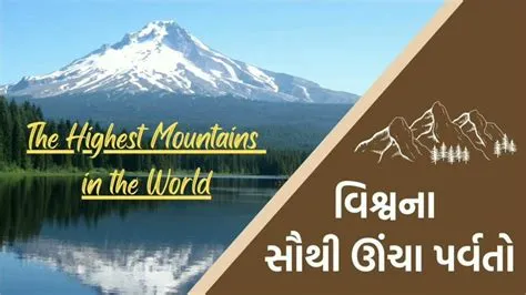 15 વિશ્વના સૌથી ઊંચા પર્વતો | 15 highest mountains in the world | mount ...