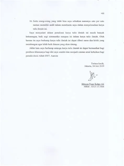 Kata Pengantar Tanda Tangan | PDF