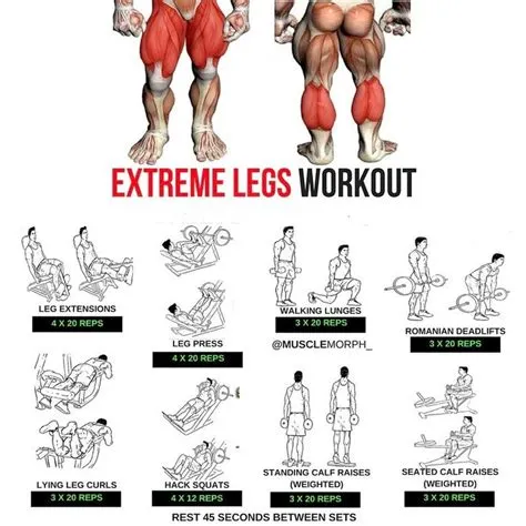 Extreme Legs Workout step by step Tutorial | Legs workout, Step workout ...