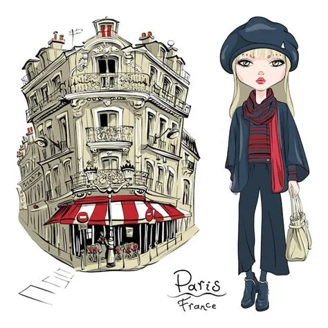 Vector Jolie Fille Blonde En Vêtements D'automne Foulard Et Bottes ...