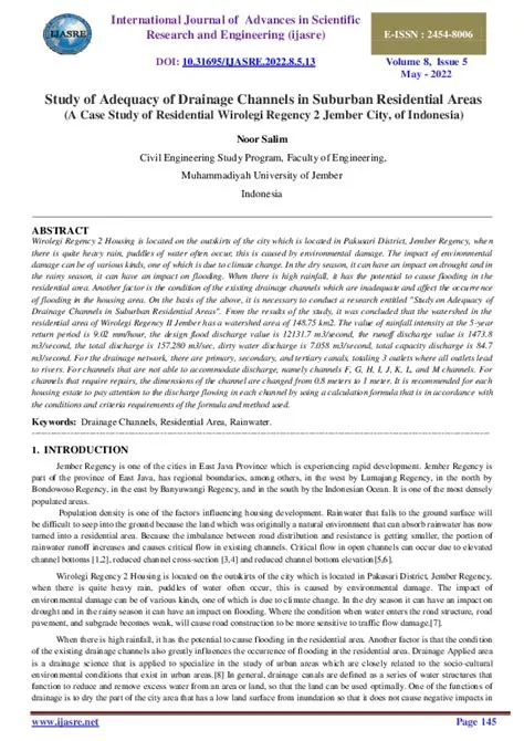 (PDF) Study of Adequacy of Drainage Channels in Suburban Residential ...