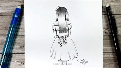 Dessin Simple Et Jolie Fille