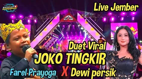 Duet Viral Farel Prayoga Joko Tingkir Feat Dewi persik Di Jember Edu ...