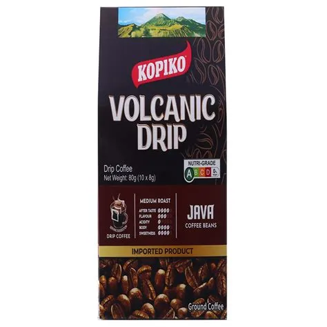 Kopiko Volcanic Drip Java coffee Beans 80g | Villa Market